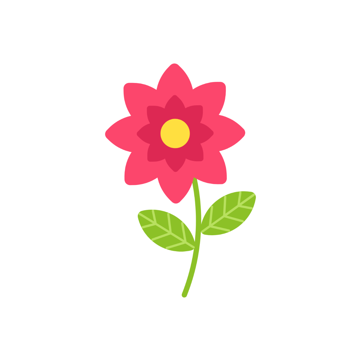 Free Simple Flower Clipart Template