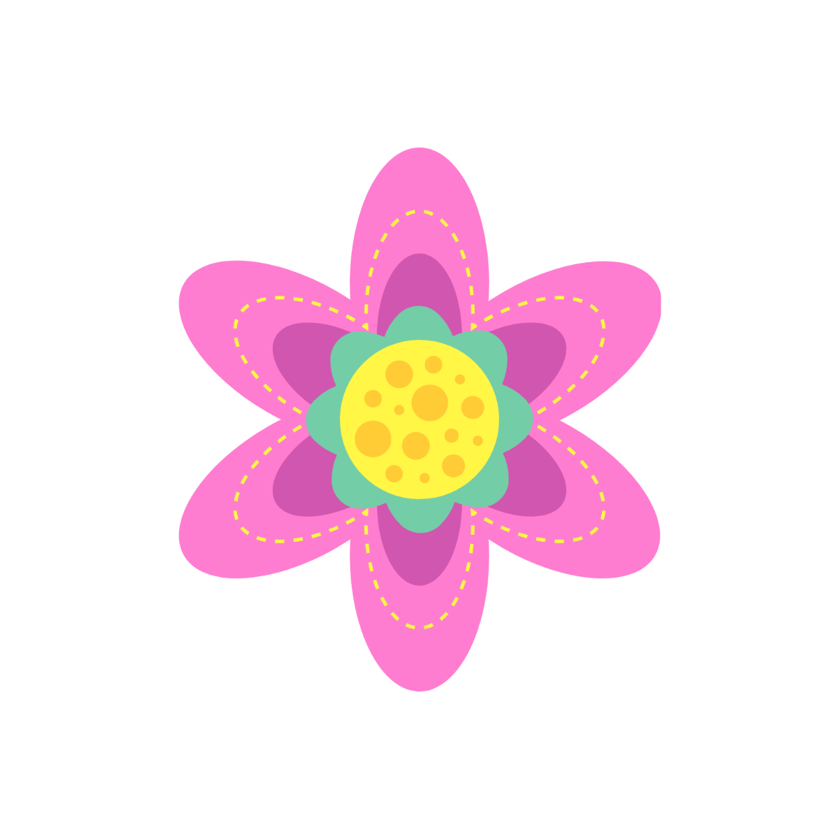 Colorful Flower Clipart