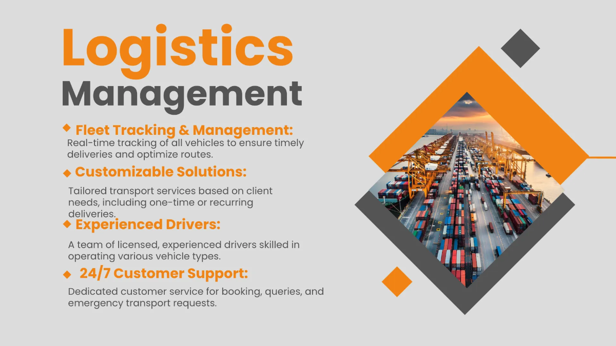 Free Transport Presentation Template to Edit Online