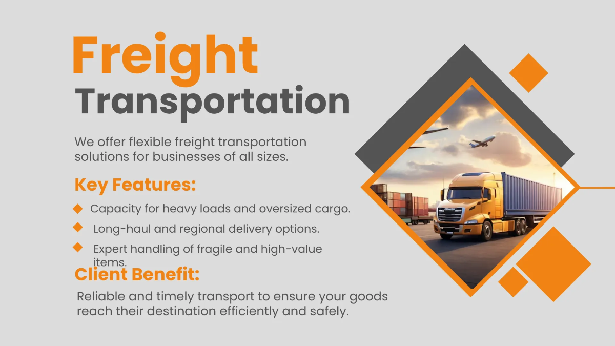 Free Transport Presentation Template to Edit Online