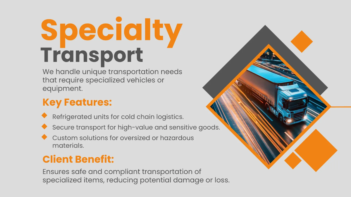 Free Transport Presentation Template to Edit Online