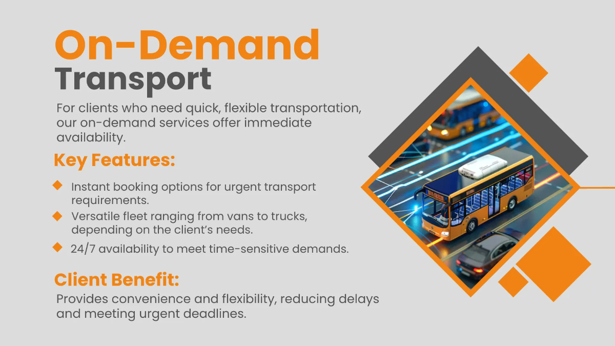 Free Transport Presentation Template to Edit Online