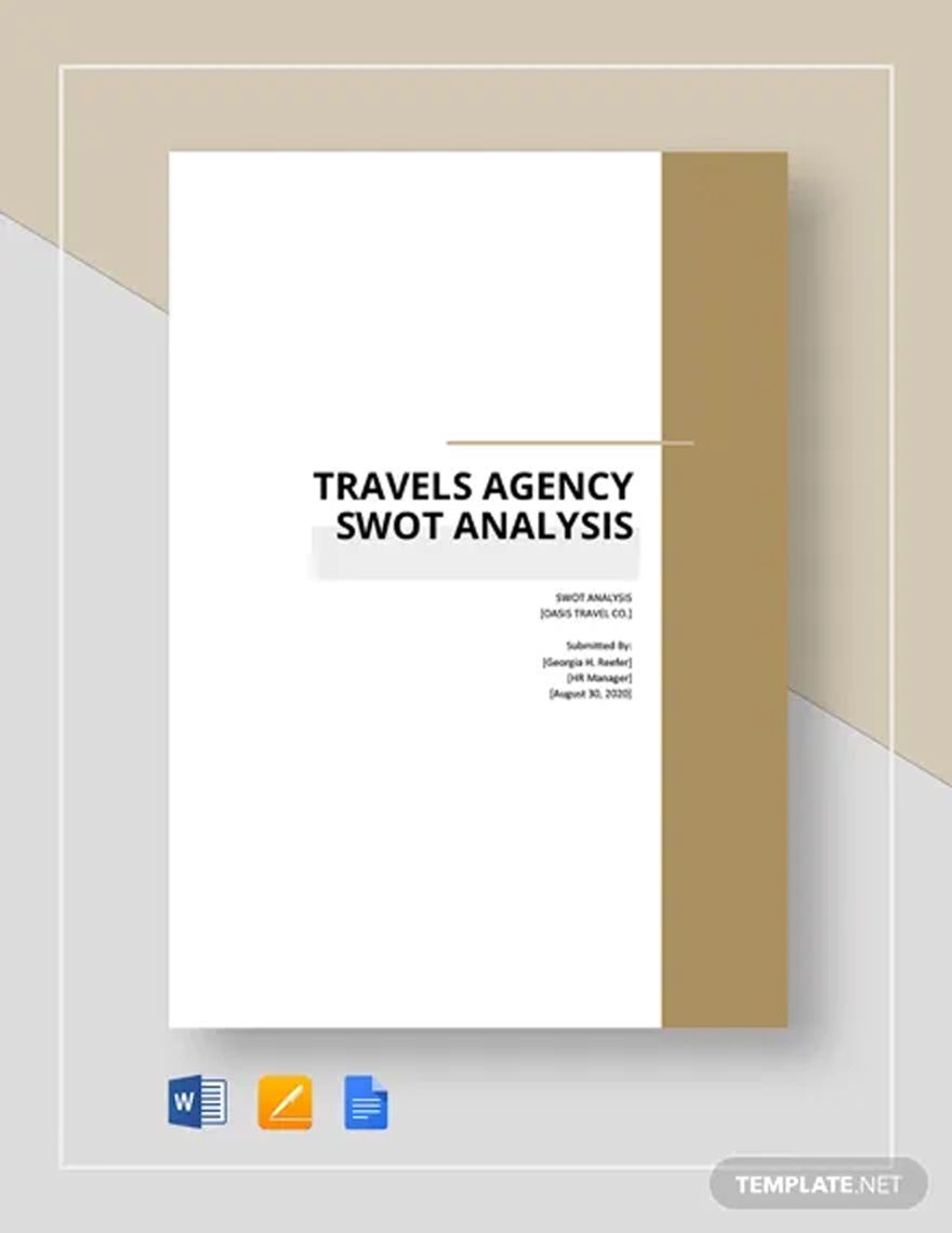 Travel Agency SWOT Analysis Template