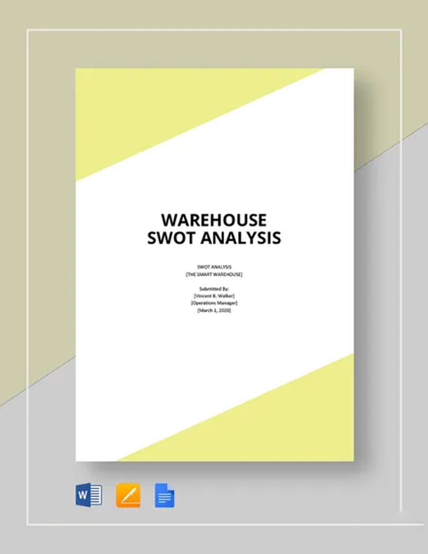 Warehouse swot analysis template