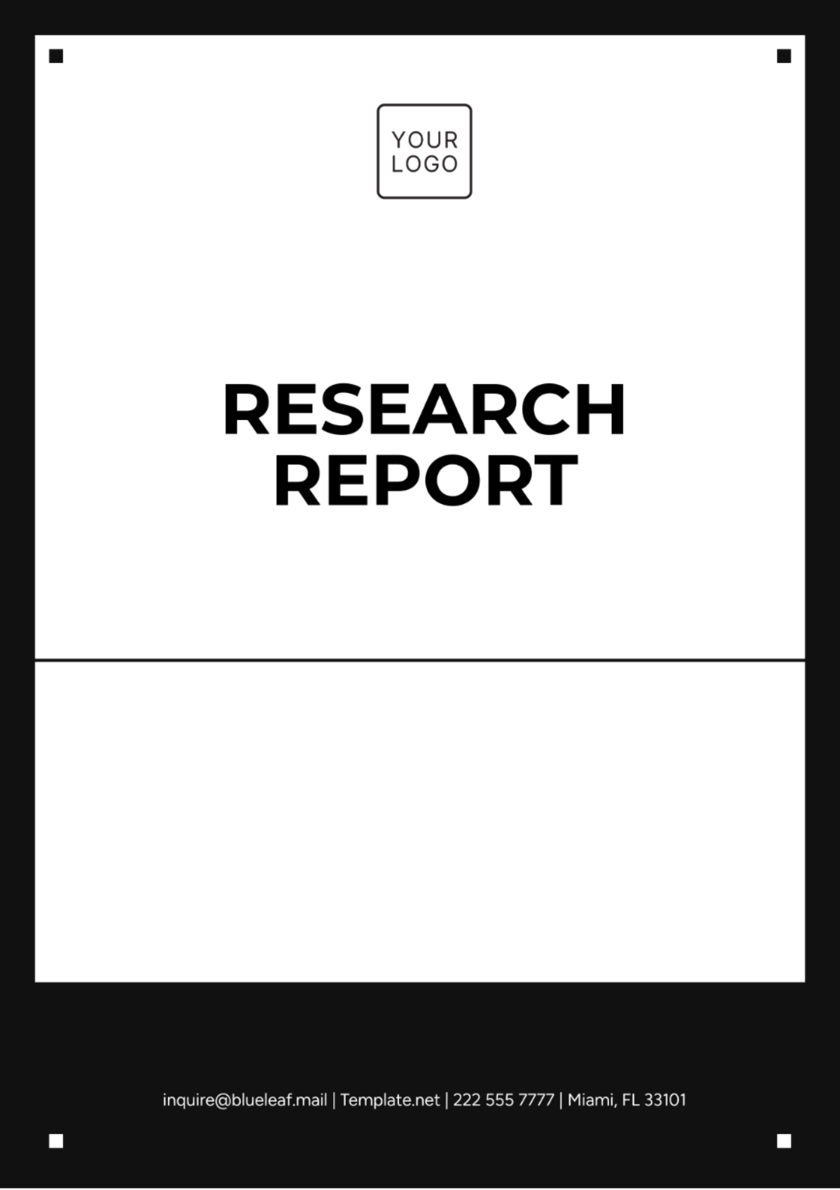 Research Report Template - Edit Online & Download