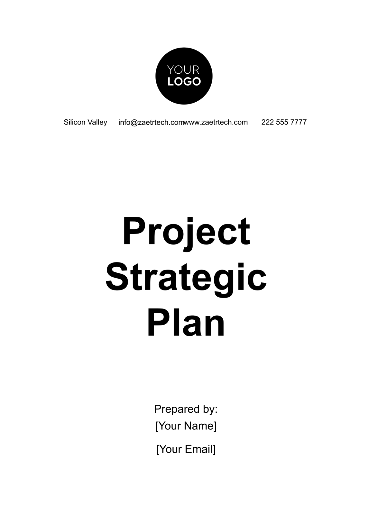 Project Strategic Plan Template - Edit Online & Download