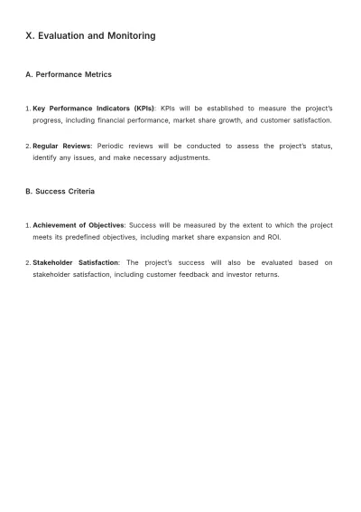 Free Project Strategic Plan Template to Edit Online