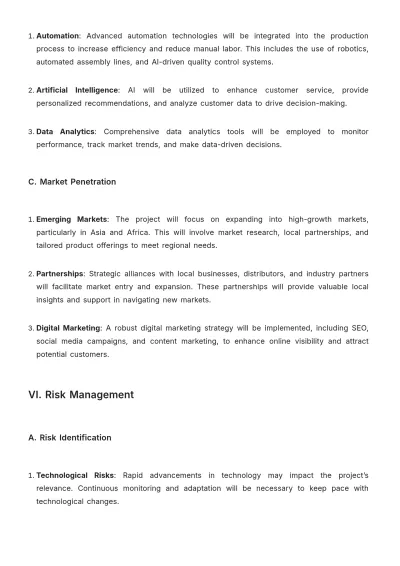 Free Project Strategic Plan Template to Edit Online