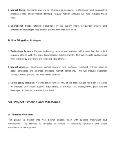 Free Project Strategic Plan Template to Edit Online