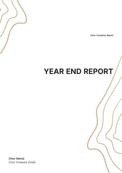 Free Year End Report Template to Edit Online