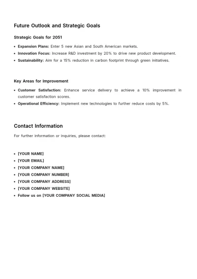 Free Year End Report Template to Edit Online