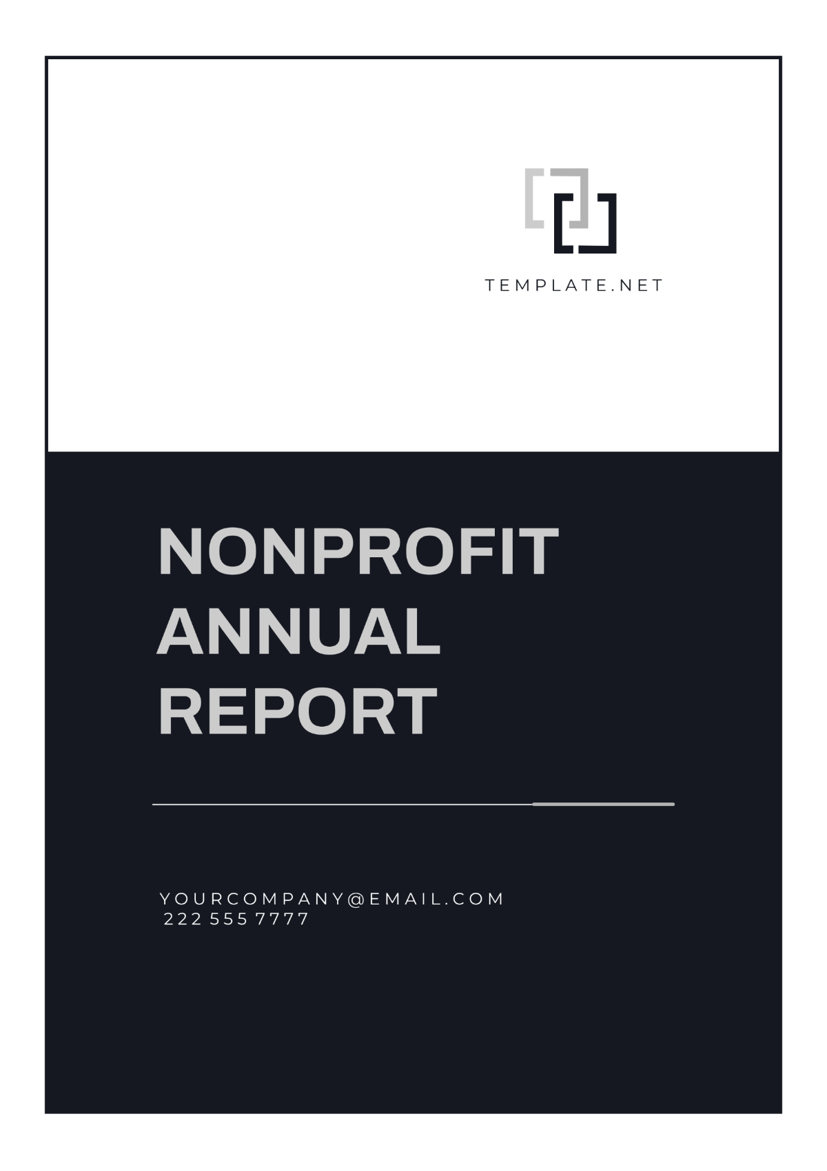 Nonprofit Annual Report Template