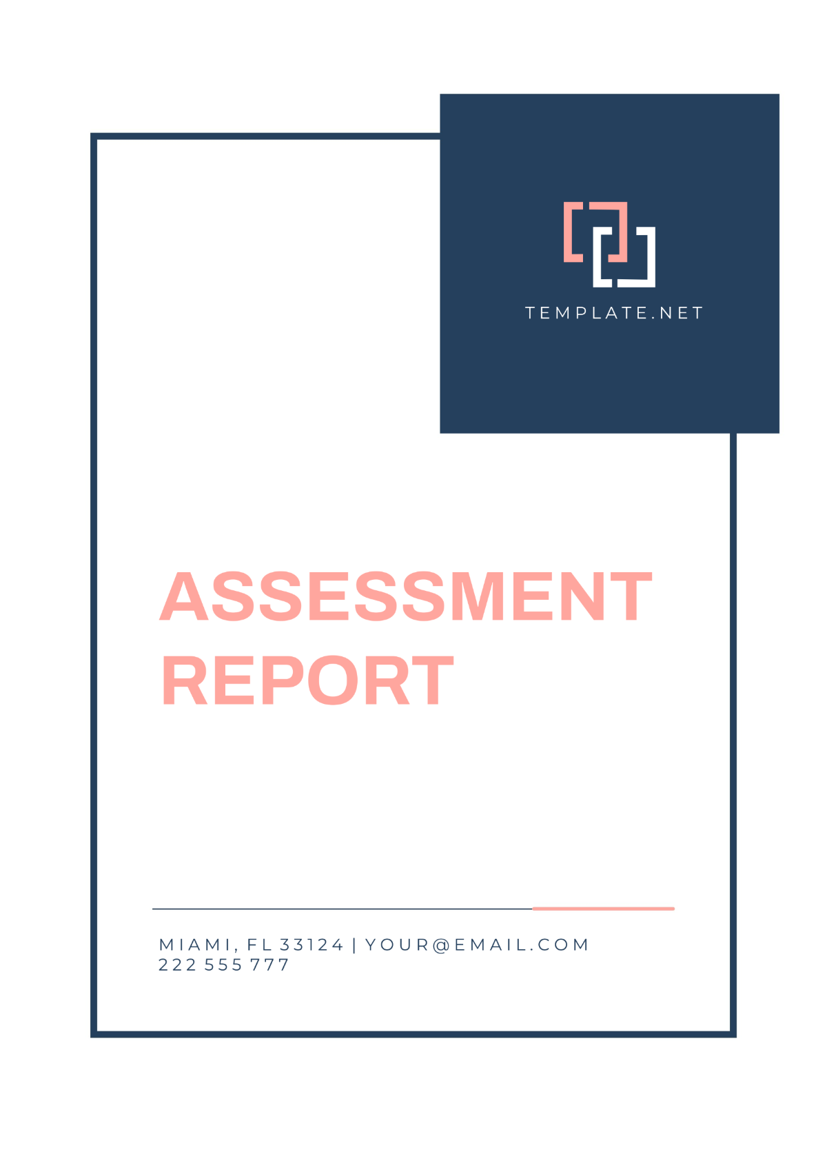 Assessment Report Template