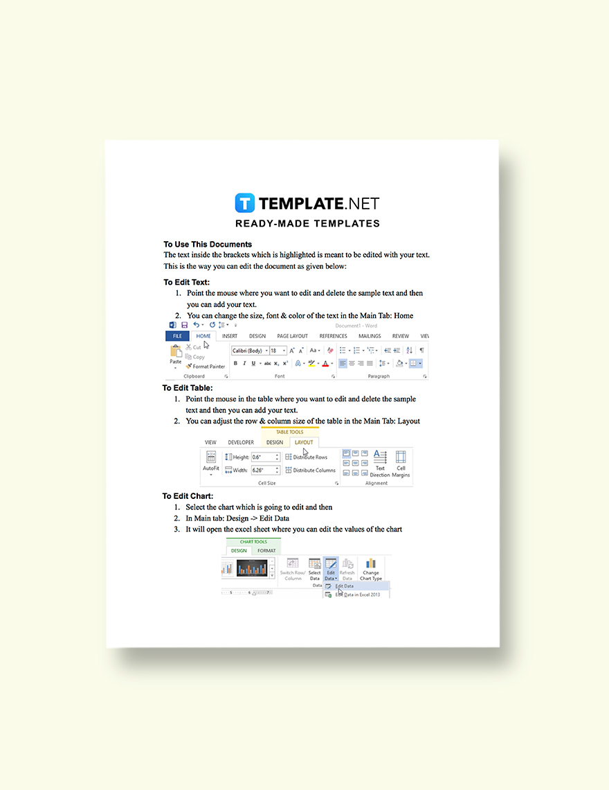 One Page Construction Competitive Analysis Template