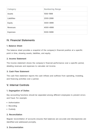 Free Accounting Manual Template to Edit Online