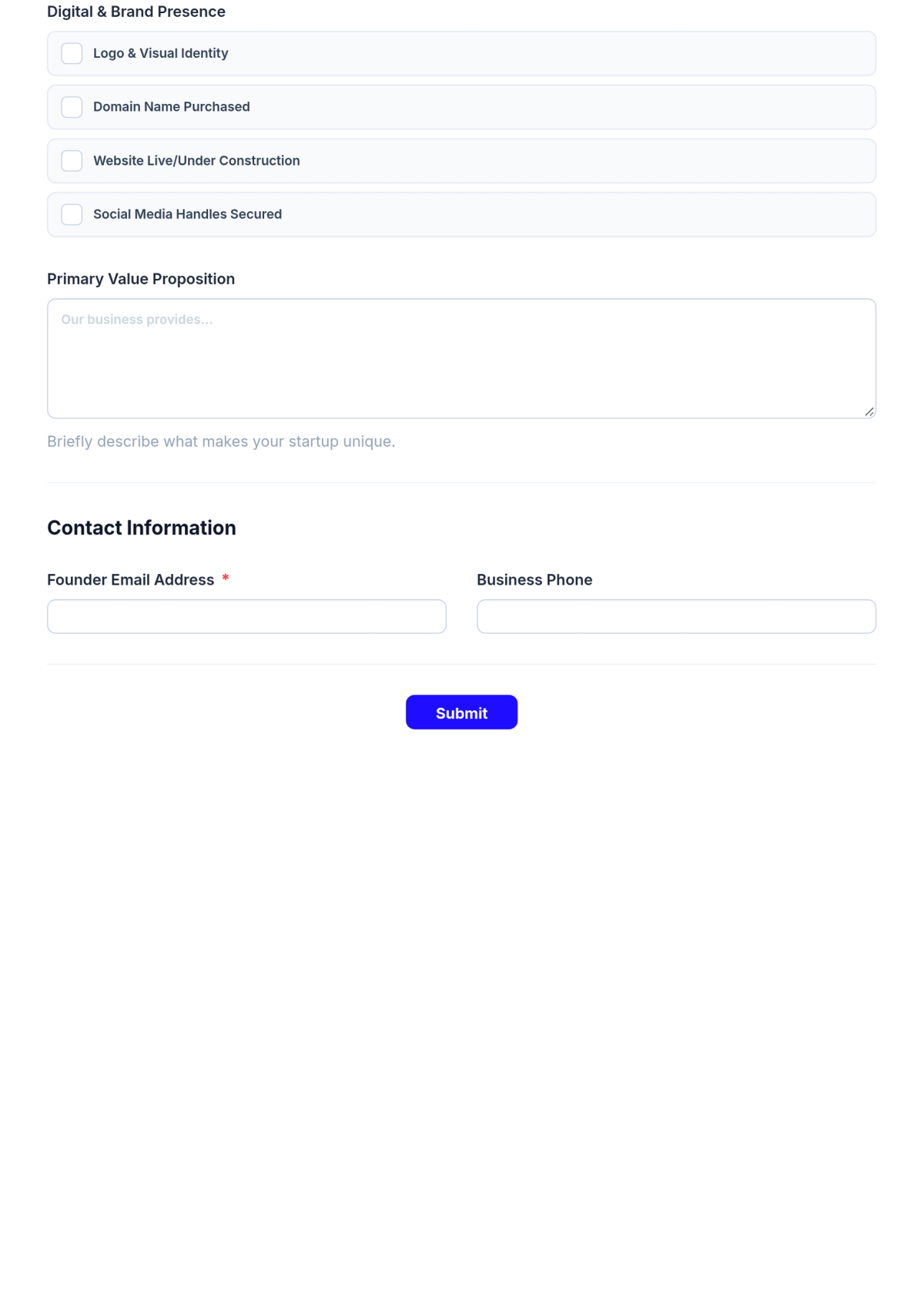 Free Business Startup Checklist Template & AI Maker