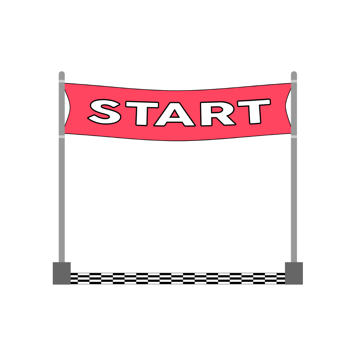 Racing Start Flag Clipart