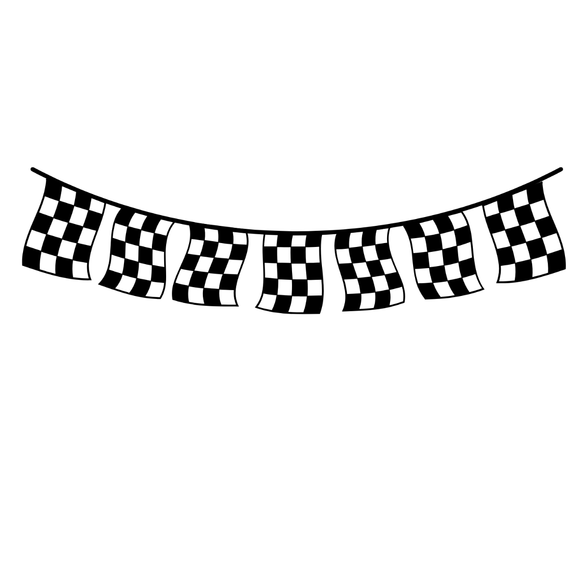 Racing Banner Flag Clipart - Edit Online | Template.net