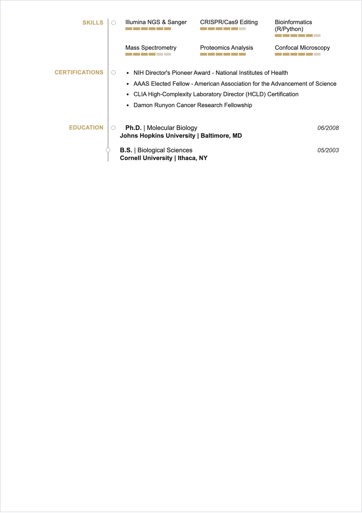 Free Aesthetic Academic ATS Resume Template, AI Resume Builder