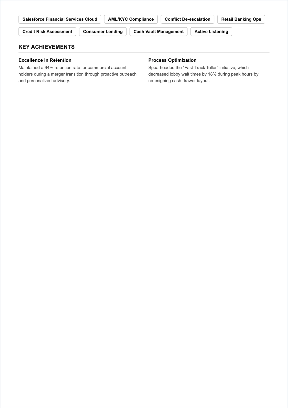 Free Customer Service ATS Resume Template, AI Resume Builder