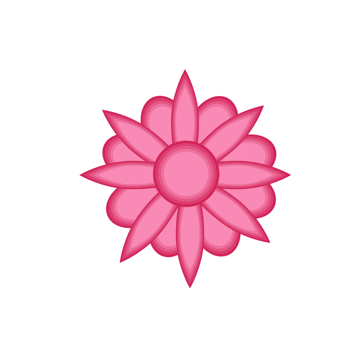 3D Flower Clipart