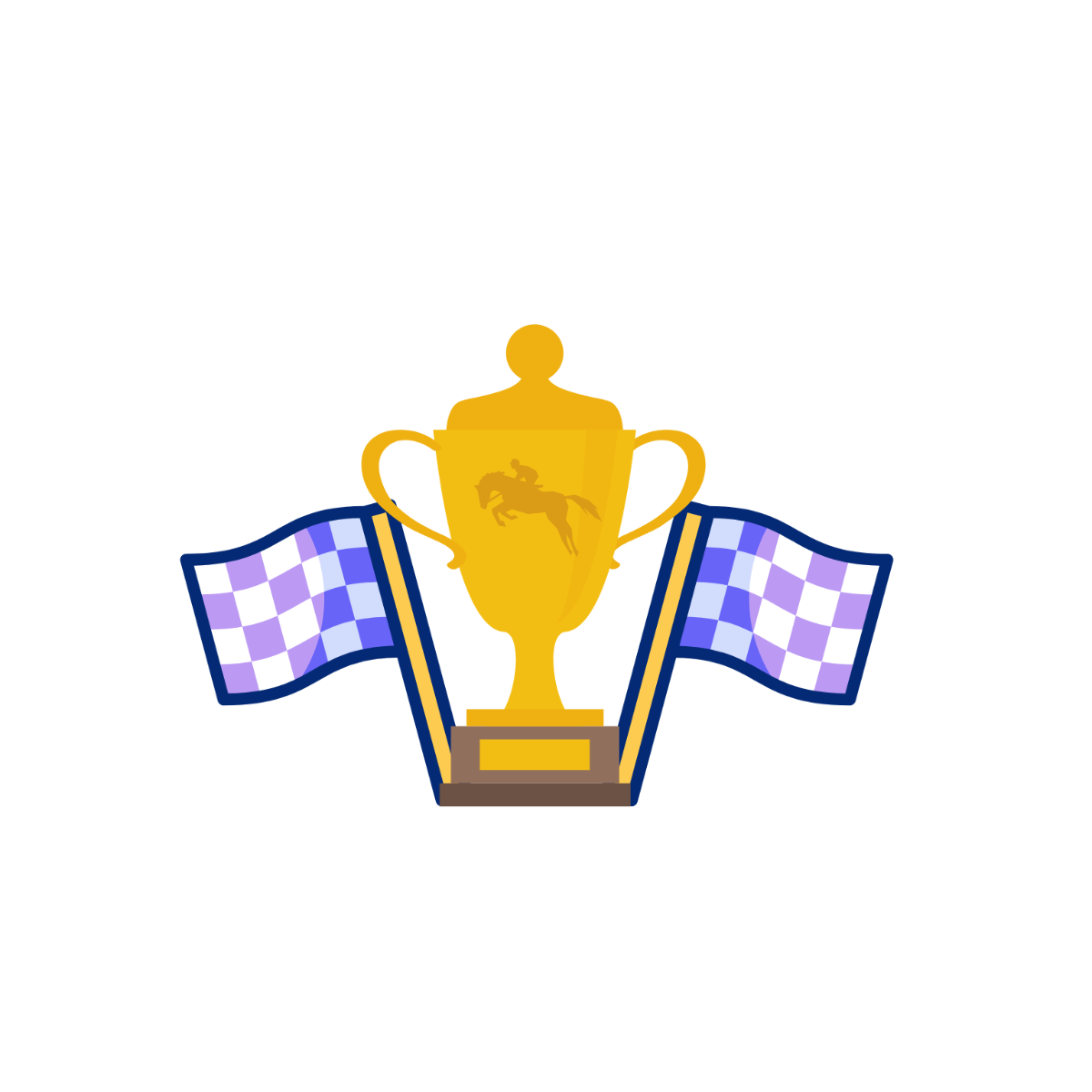 Racing Trophy Flag Clipart