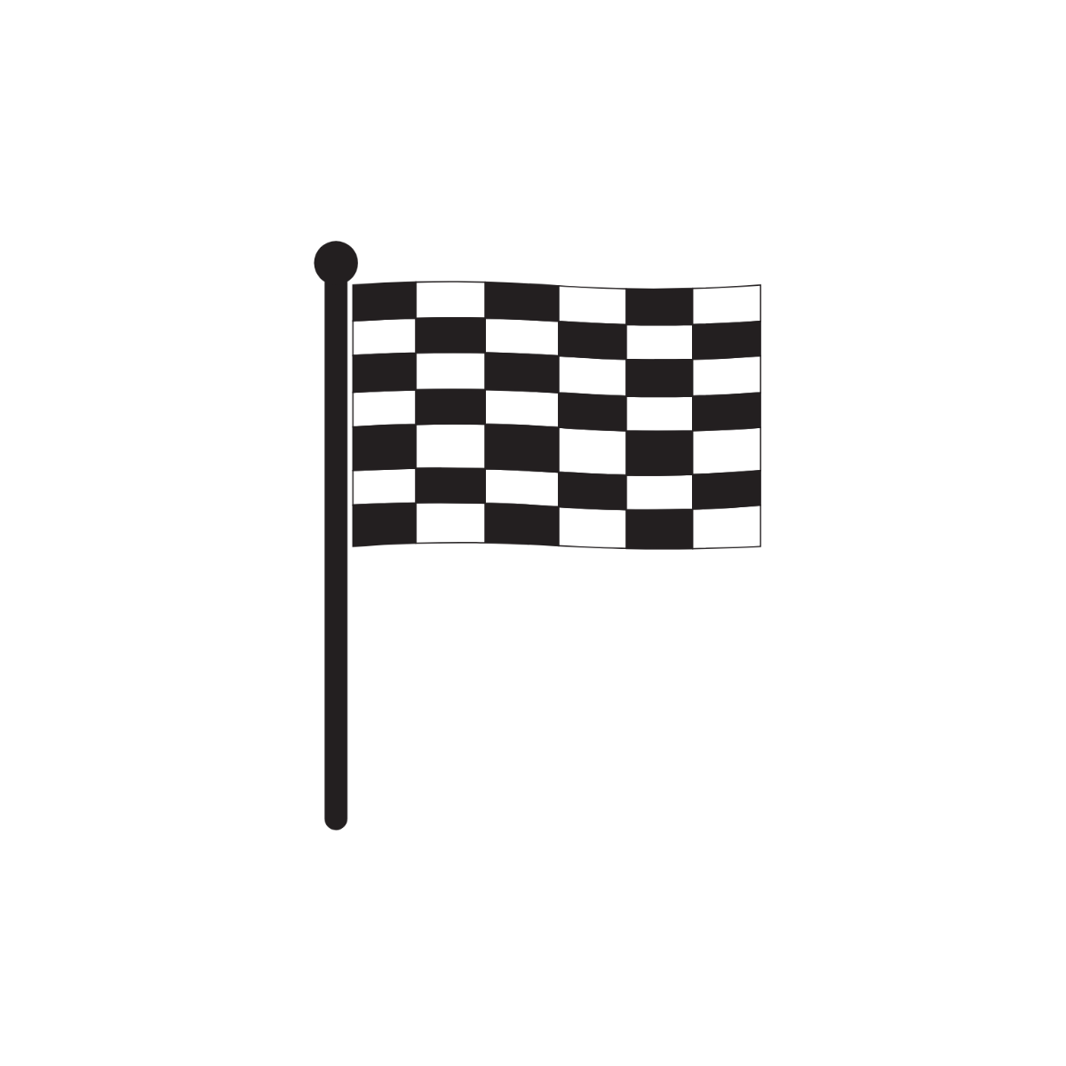 Minimalist Racing Flag Clipart - Edit Online | Template.net