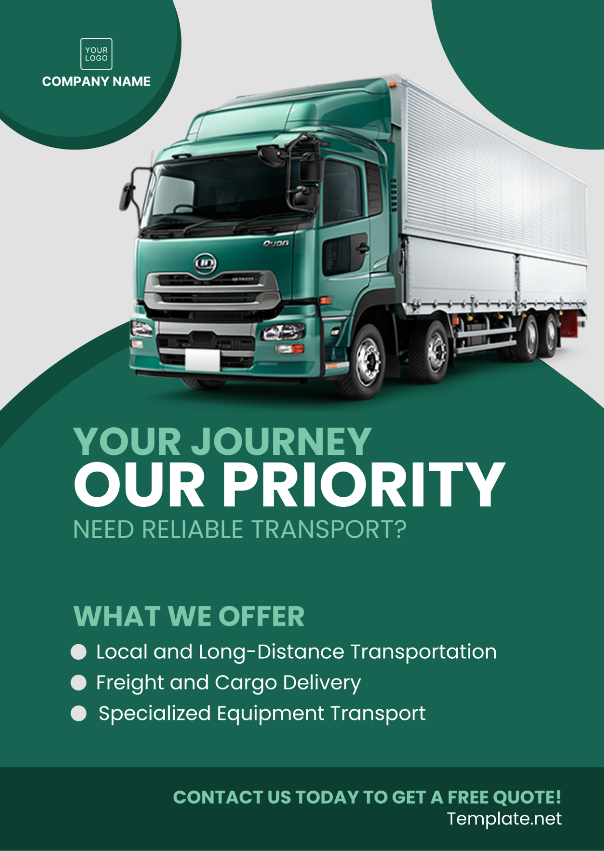 Transport Services Ad Template - Edit Online & Download