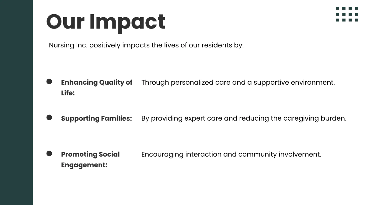 Free Nursing Home Presentation Template to Edit Online