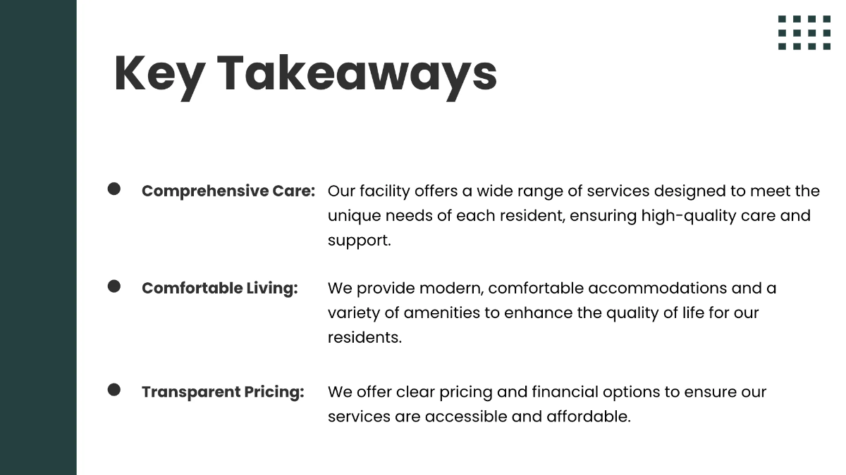 Free Nursing Home Presentation Template to Edit Online