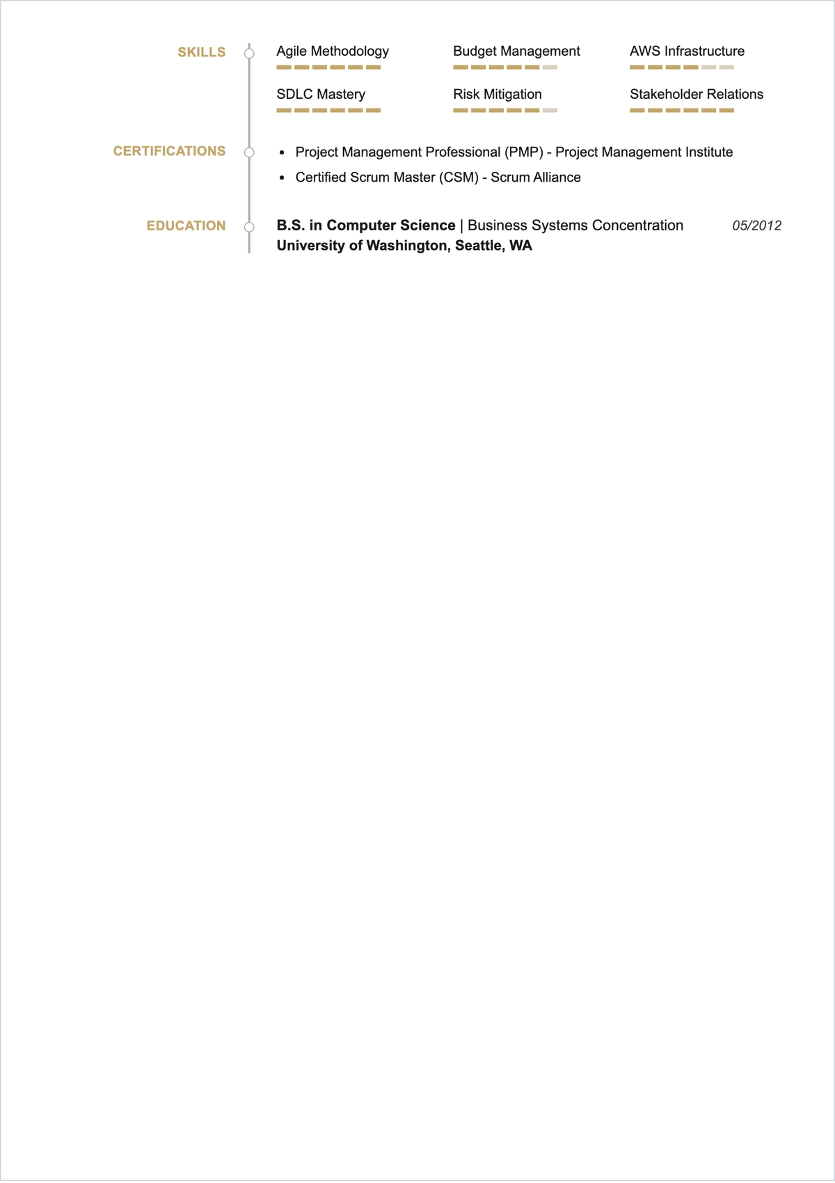 Free Two Page ATS Resume Template, AI Resume Builder