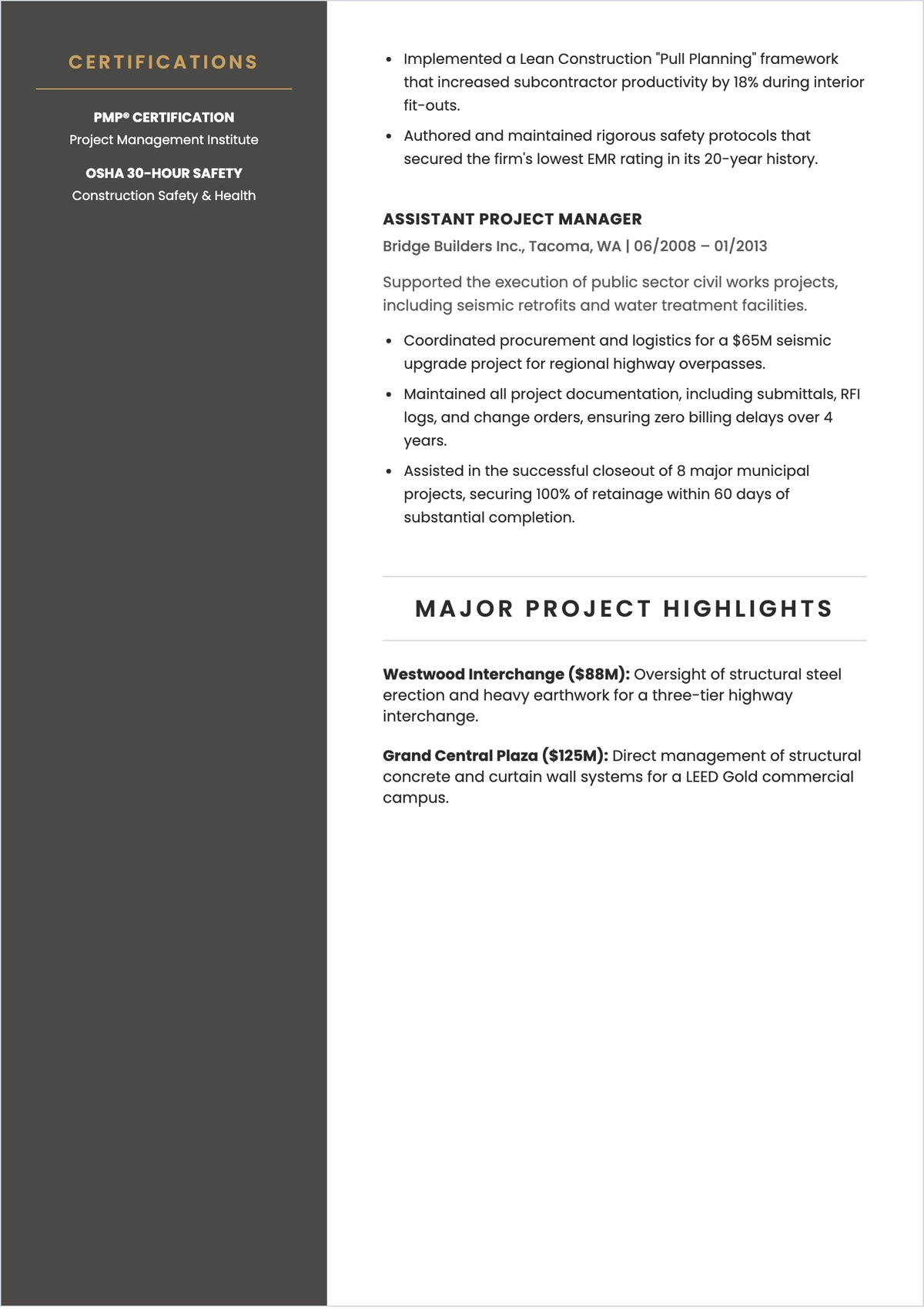 Free Best Two-Page ATS Resume Outline Template, AI Resume Builder