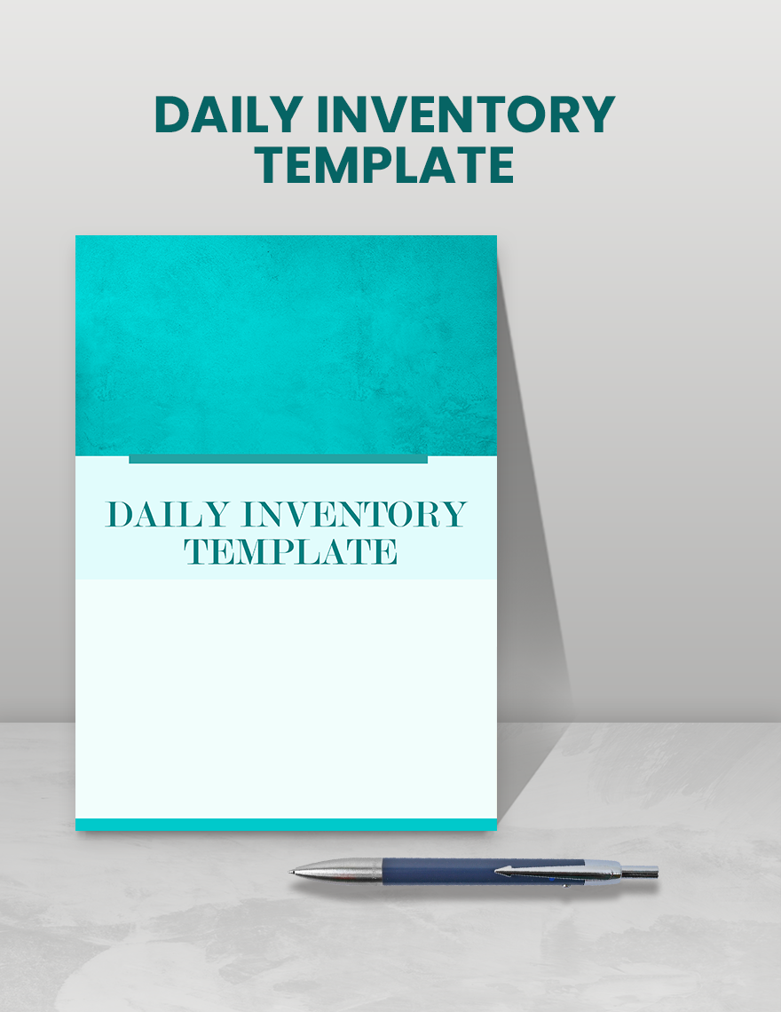 Daily Inventory Template