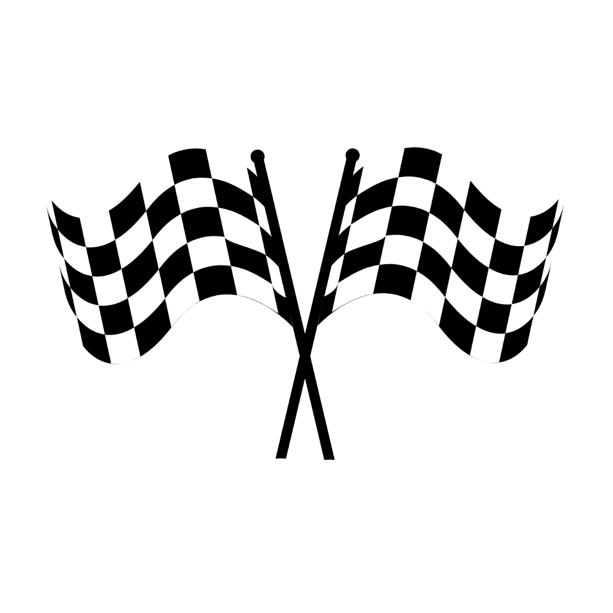 Simple Racing Flag Clipart