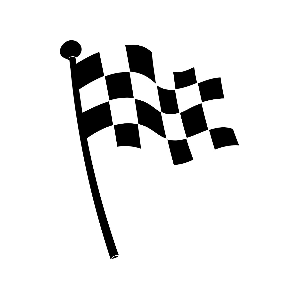 Editable Racing Flag Clipart