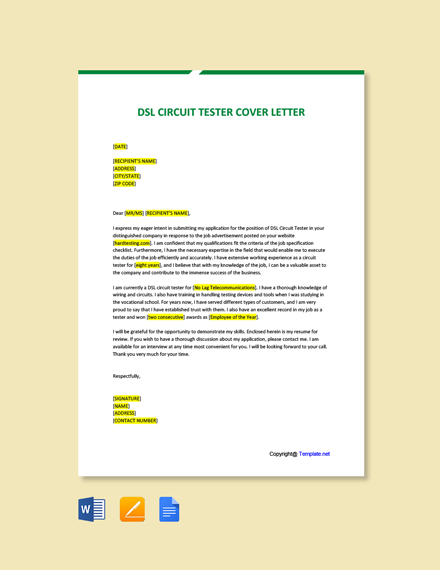 32+ FREE Tester Cover Letter Templates [Edit & Download] | Template.net