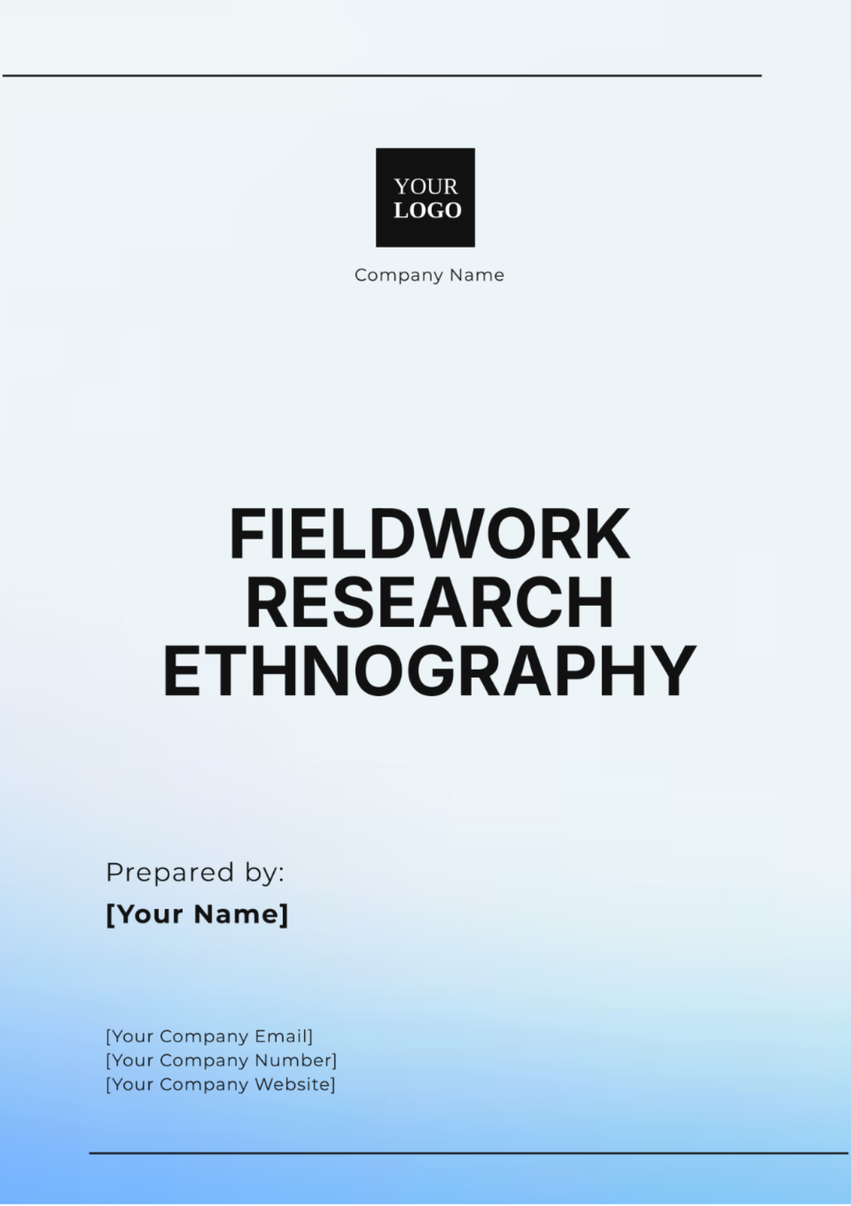 Fieldwork Research  Ethnography Template - Edit Online & Download