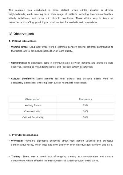 Free Healthcare Ethnography Template to Edit Online