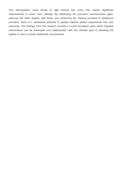 Free Healthcare Ethnography Template to Edit Online