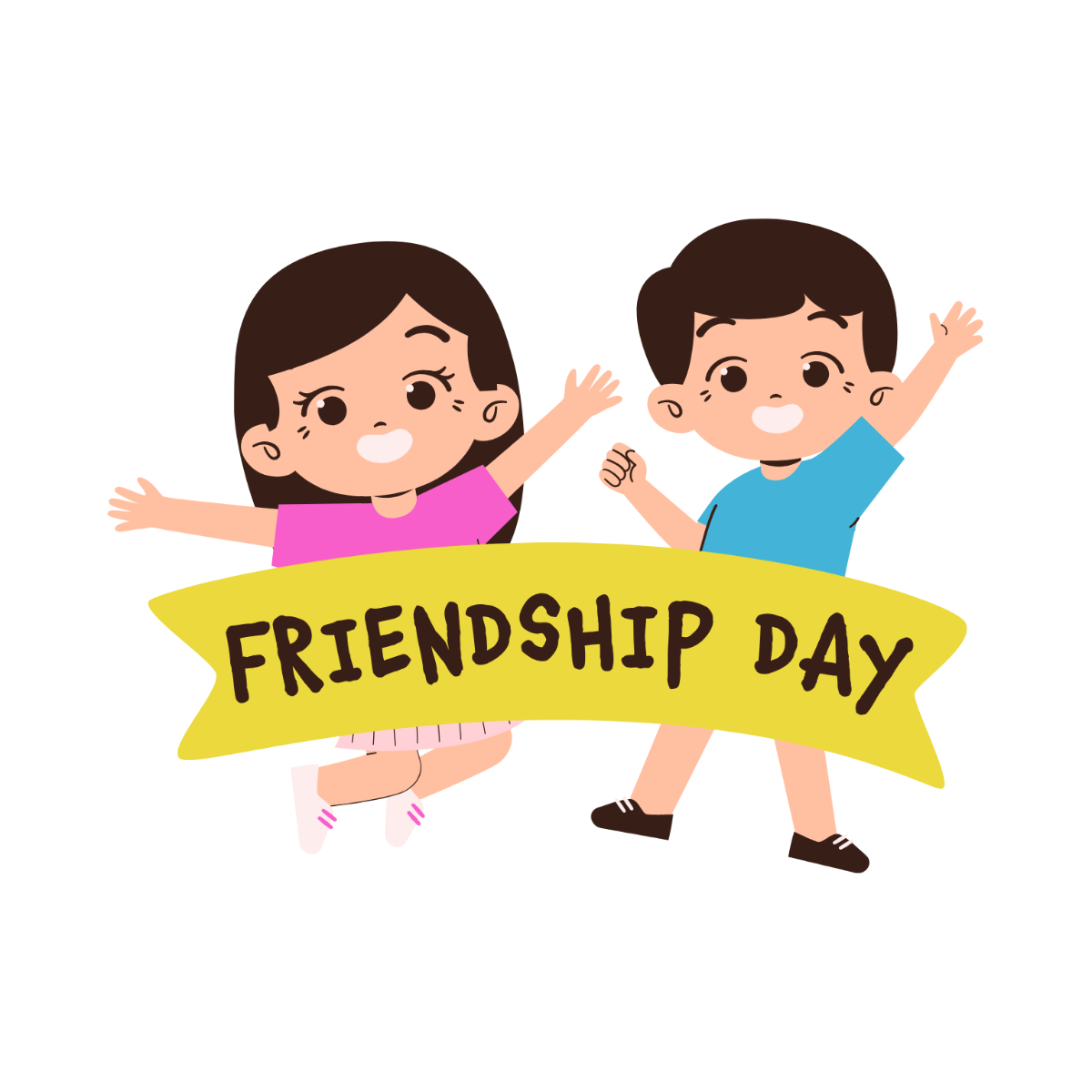 Friendship Day Clipart - Edit Online | Template.net