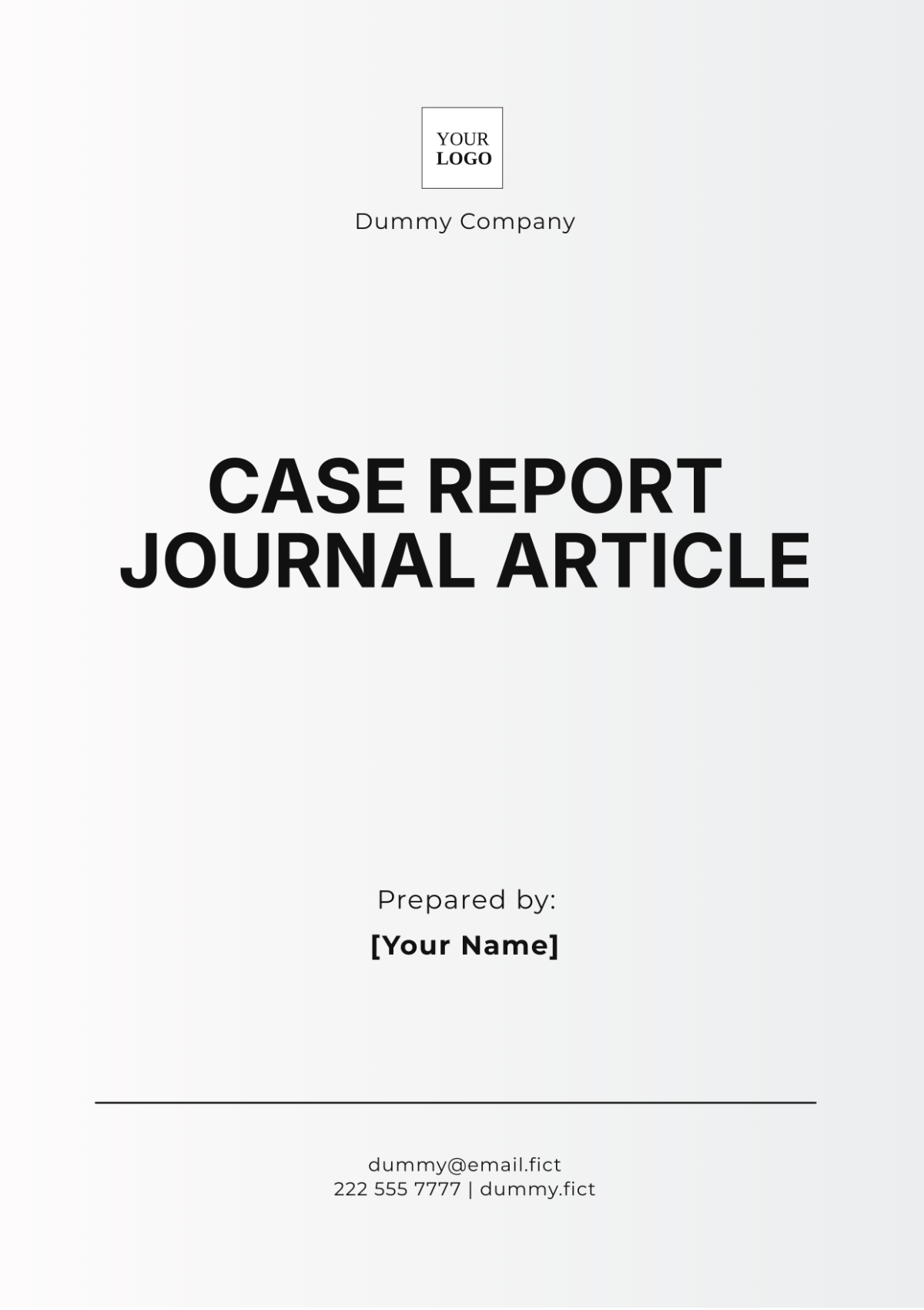 Free Case Report Journal Article Template - Edit Online & Download ...