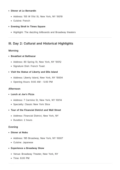 Free Tour Route Planner Template to Edit Online