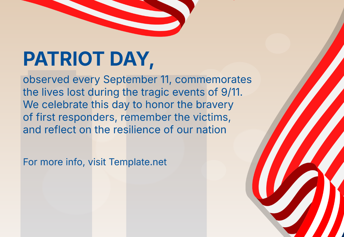 What is Patriot Day and Why do we Celebrate it? Template - Edit Online & Download