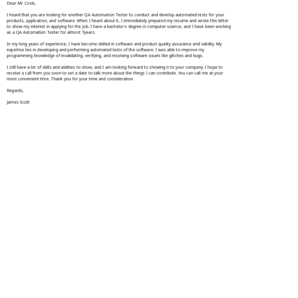 QA Automation Tester Cover Letter Template.jpe