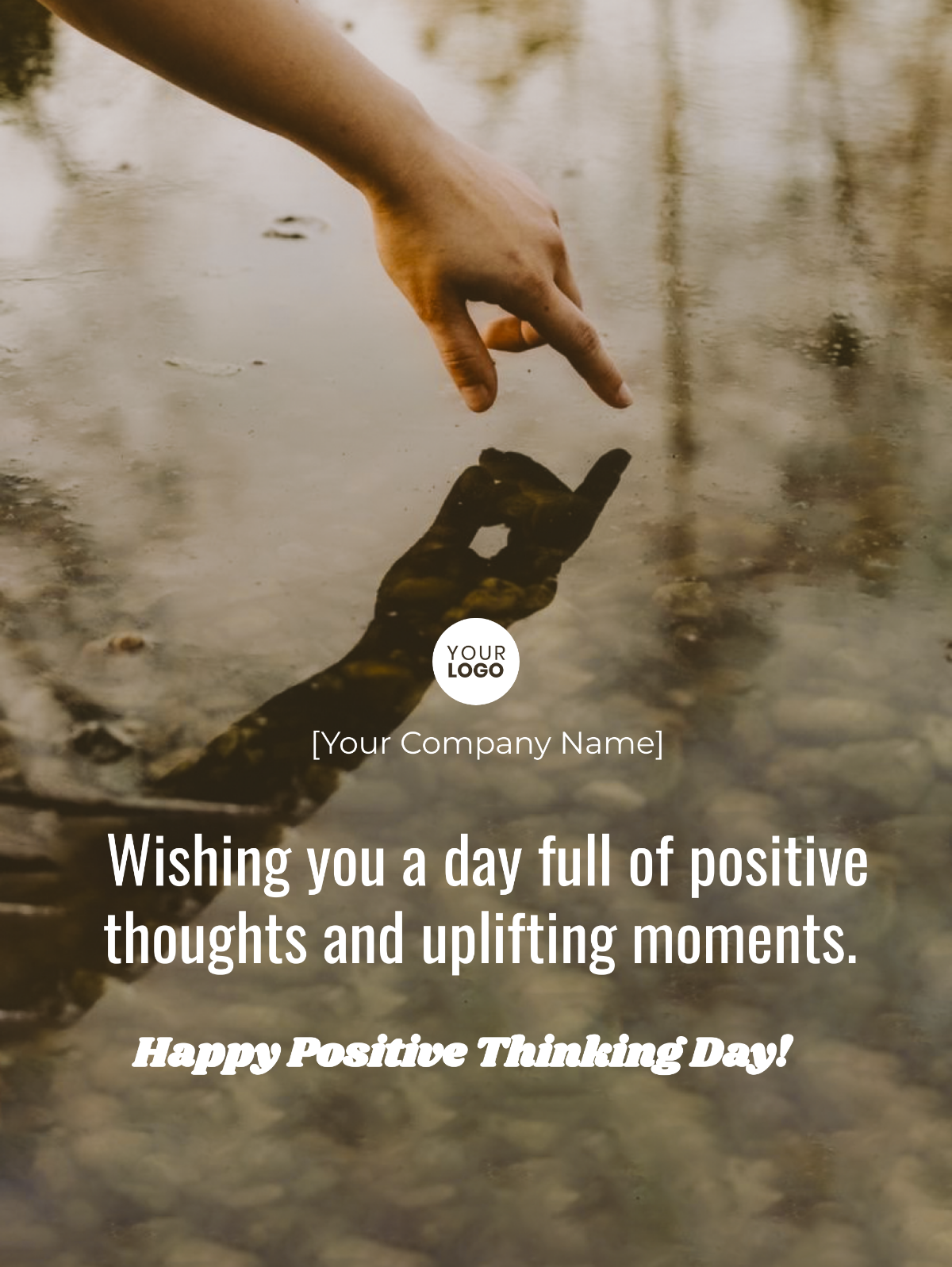 Happy Positive Thinking Day Template