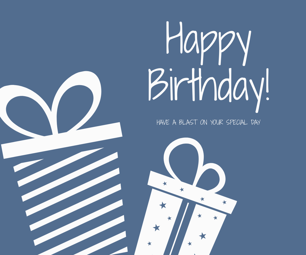 Minimalist Birthday Banner Template