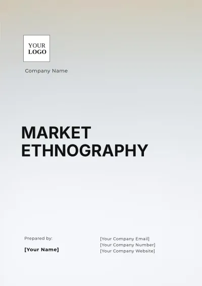 Free Market Ethnography Template to Edit Online