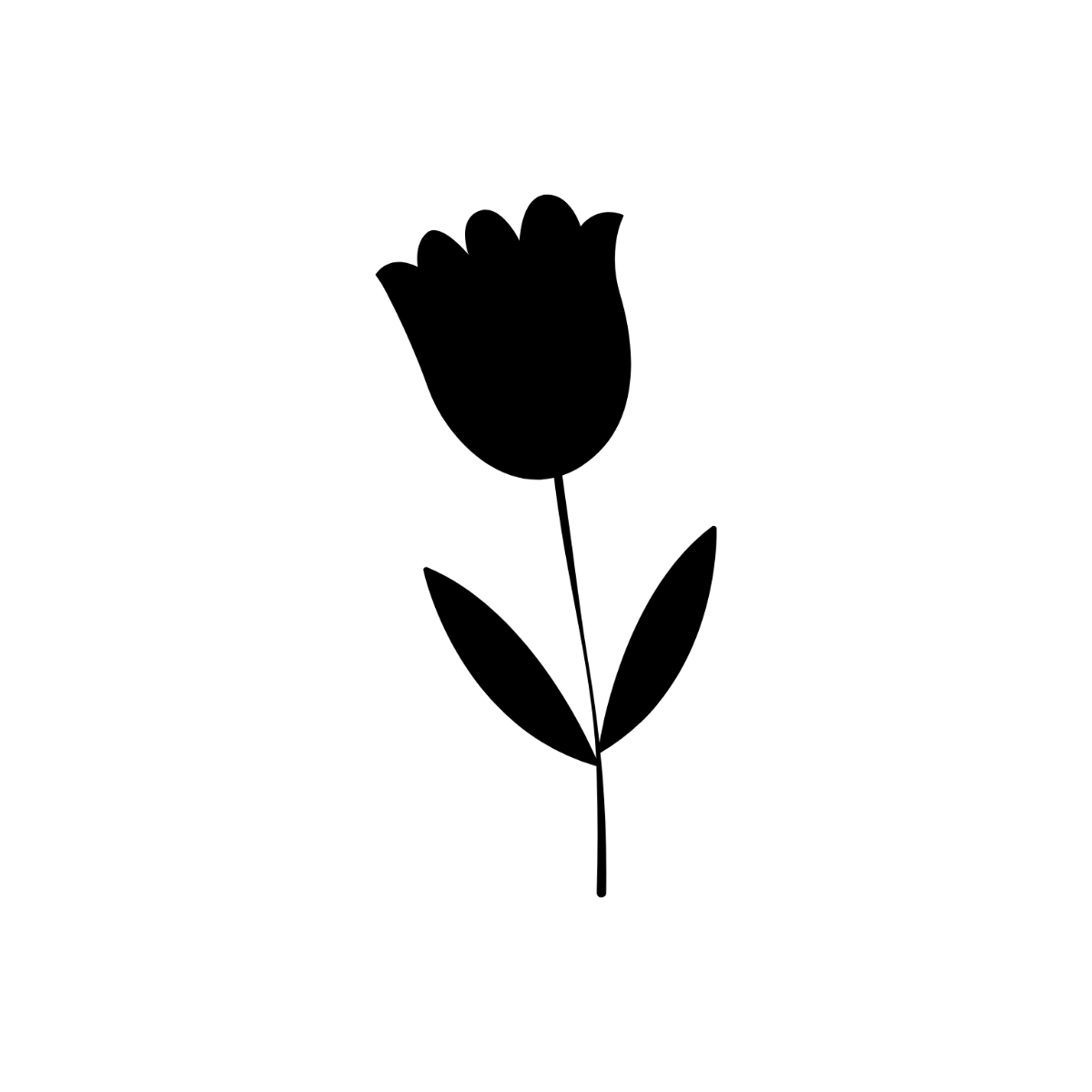 Flower Silhouette Clipart - Edit Online | Template.net