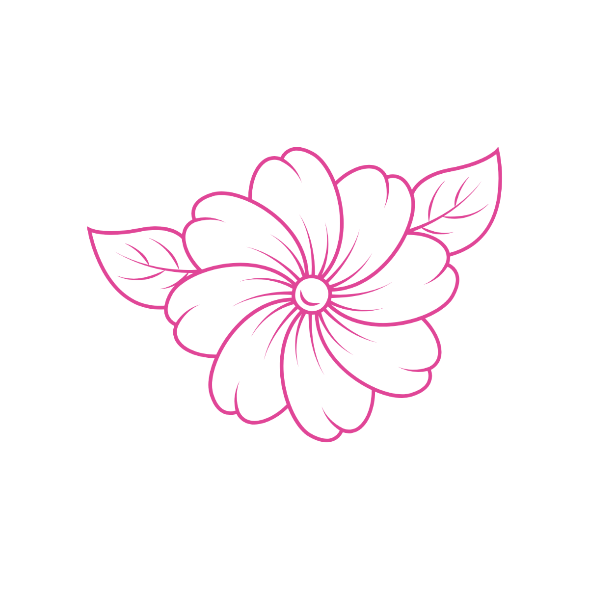 Flower Outline Clipart - Edit Online | Template.net