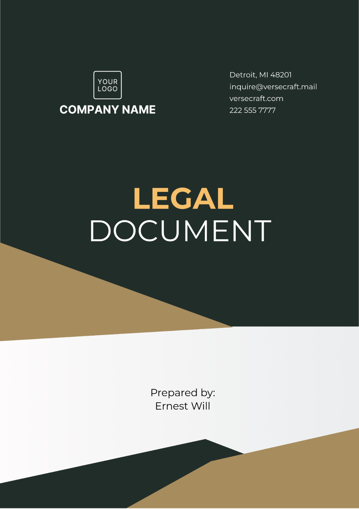 Legal Document Template